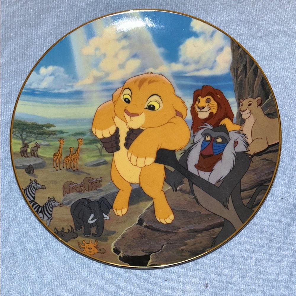 1994The Circle of Life Lion King Porcelain Plate Bradford Exchange #2708C Disney